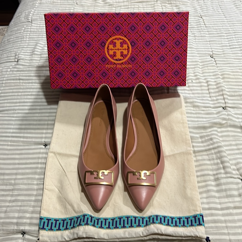Tory Burch Gigi 20mm Pointy Toe Flats sz 9